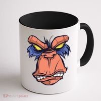 Angry Ape Face Coffee Mug thumb 1
