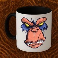 Angry Ape Face Coffee Mug thumb 2