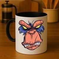 Angry Ape Face Coffee Mug thumb 4