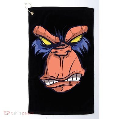 Angry Ape Face Golf Towel