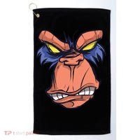 Angry Ape Face Golf Towel thumb 0