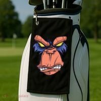 Angry Ape Face Golf Towel thumb 2