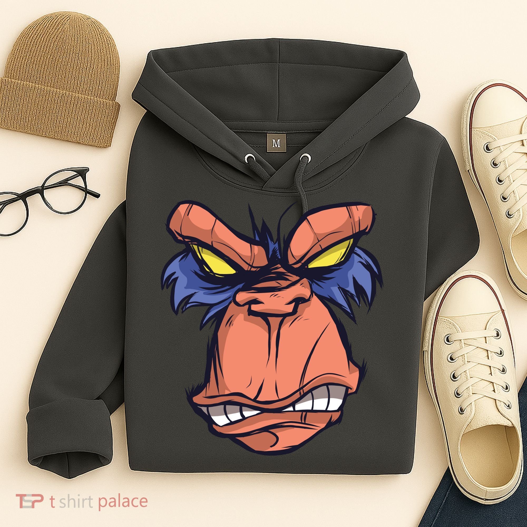 Angry Ape Face Hoodie