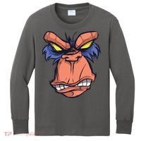 Angry Ape Face Kids Long Sleeve Shirt thumb 0