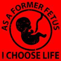As A Former Fetus I Choose Pro Life Santa Hat thumb 1