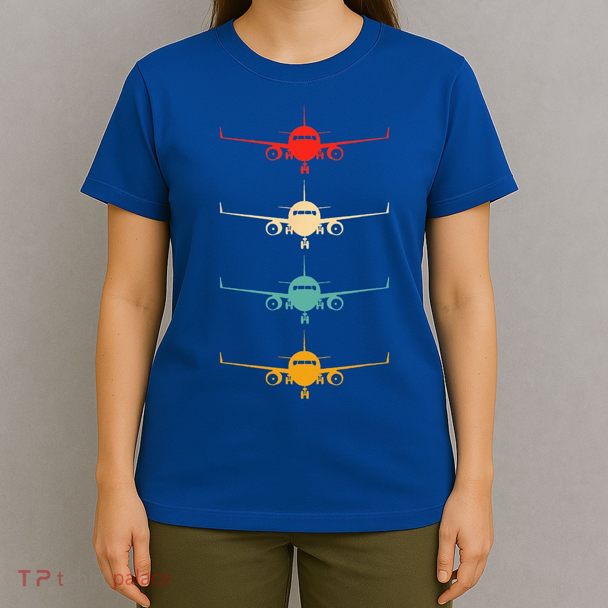 Aviation Airplane Flying Airline Funny Vintage Pilot T-Shirt