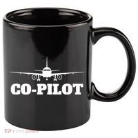 Aviation Airplane Flying Airline CoPilot Pilot Gift 11oz C Handle Ceramic Mug thumb 0