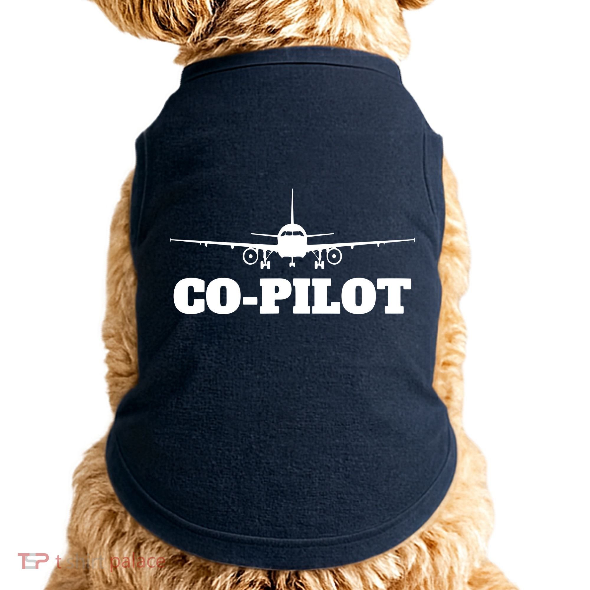 Aviation Airplane Flying Airline CoPilot Pilot Gift Doggie Tank