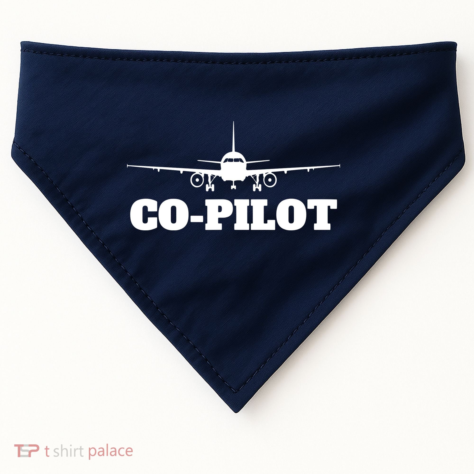 Aviation Airplane Flying Airline CoPilot Pilot Gift USA-Made Doggie Bandana