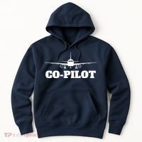 Aviation Airplane Flying Airline CoPilot Pilot Gift Hoodie thumb 0