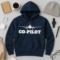 Aviation Airplane Flying Airline CoPilot Pilot Gift Hoodie thumb 3