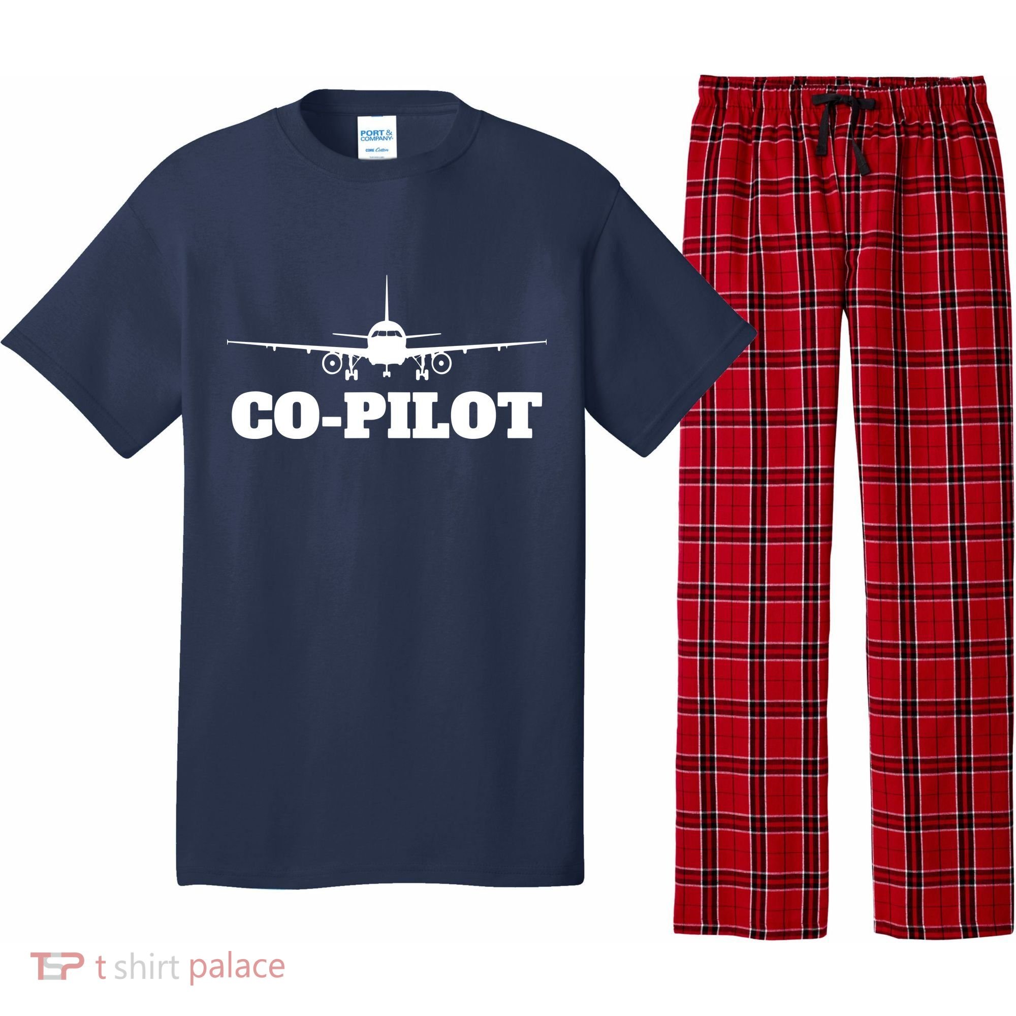 Aviation Airplane Flying Airline CoPilot Pilot Gift Pajama Set