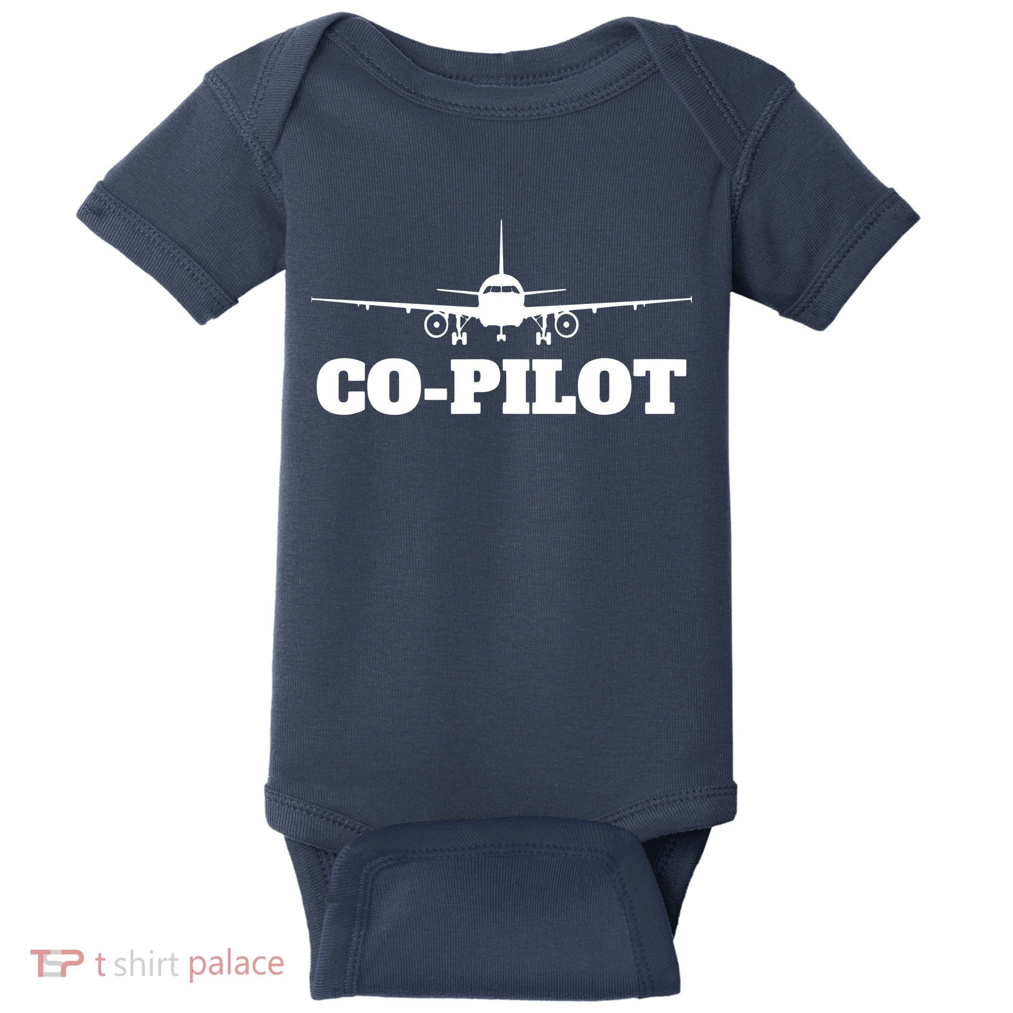 Aviation Airplane Flying Airline CoPilot Pilot Gift Baby Bodysuit