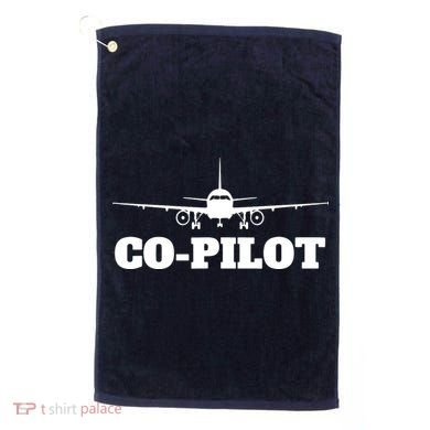 Aviation Airplane Flying Airline CoPilot Pilot Gift Golf Towel