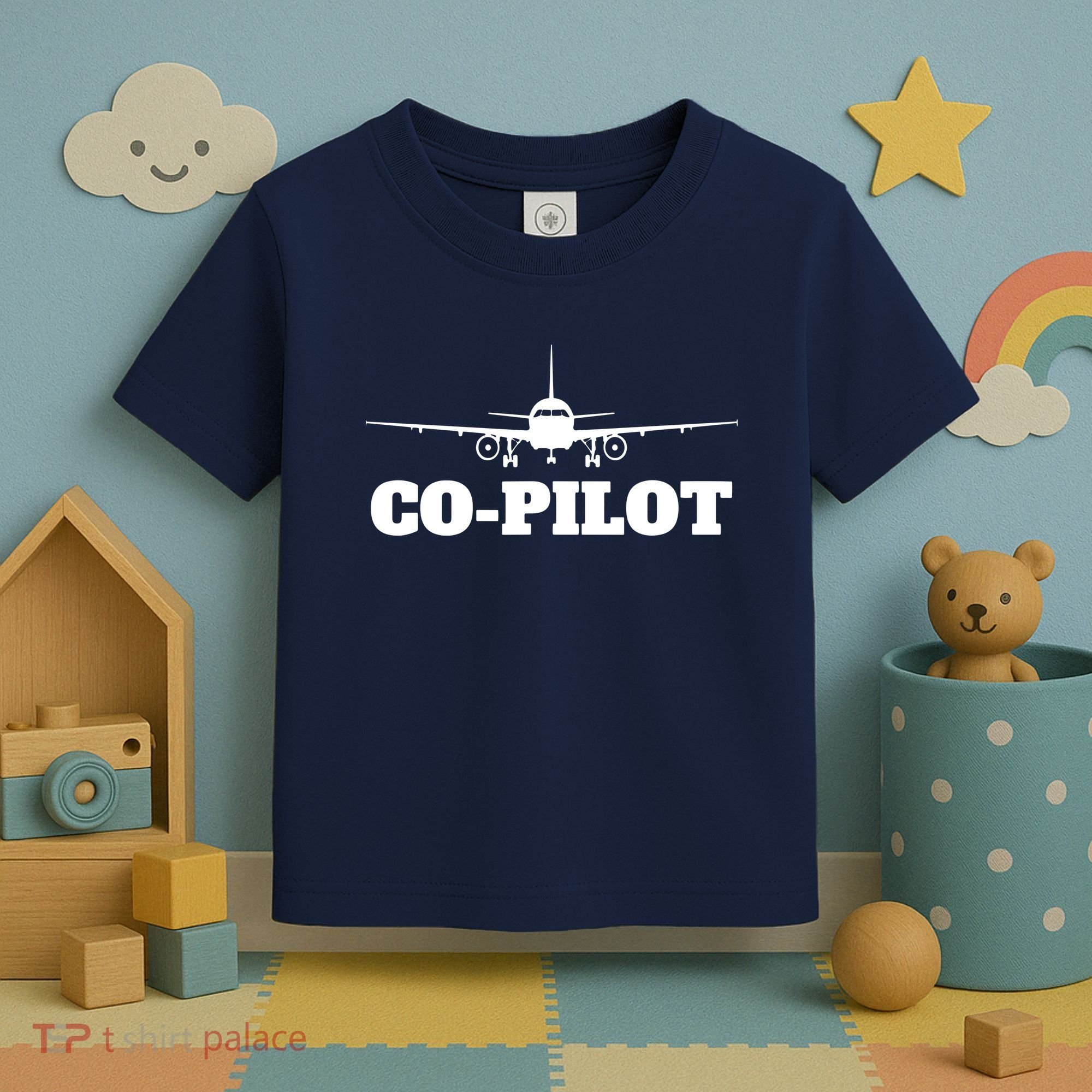 Aviation Airplane Flying Airline CoPilot Pilot Gift Toddler T-Shirt