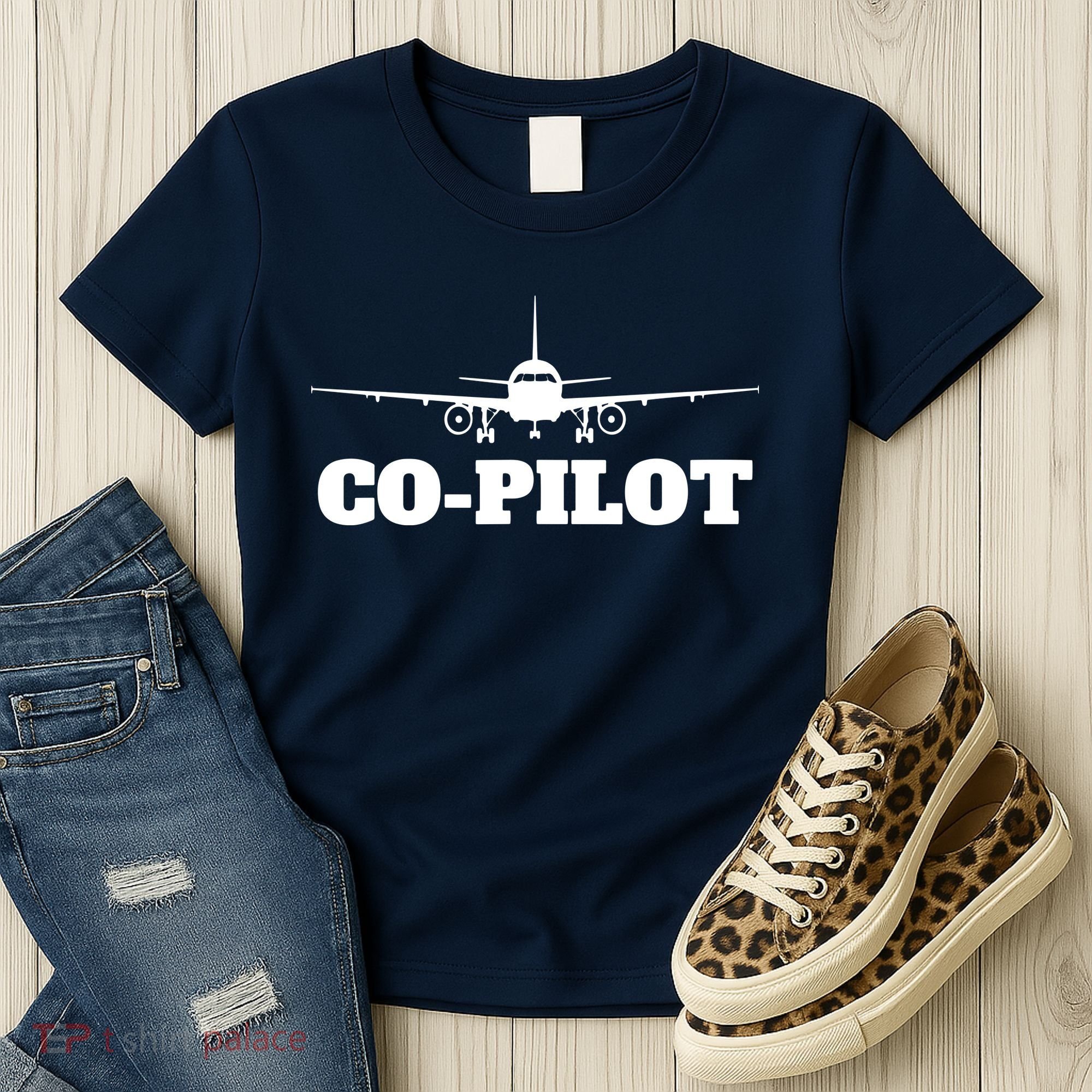 Aviation Airplane Flying Airline CoPilot Pilot Gift Women's T-Shirt