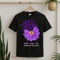 Alzheimer's Awareness Faith Hope Love T-Shirt thumb 2