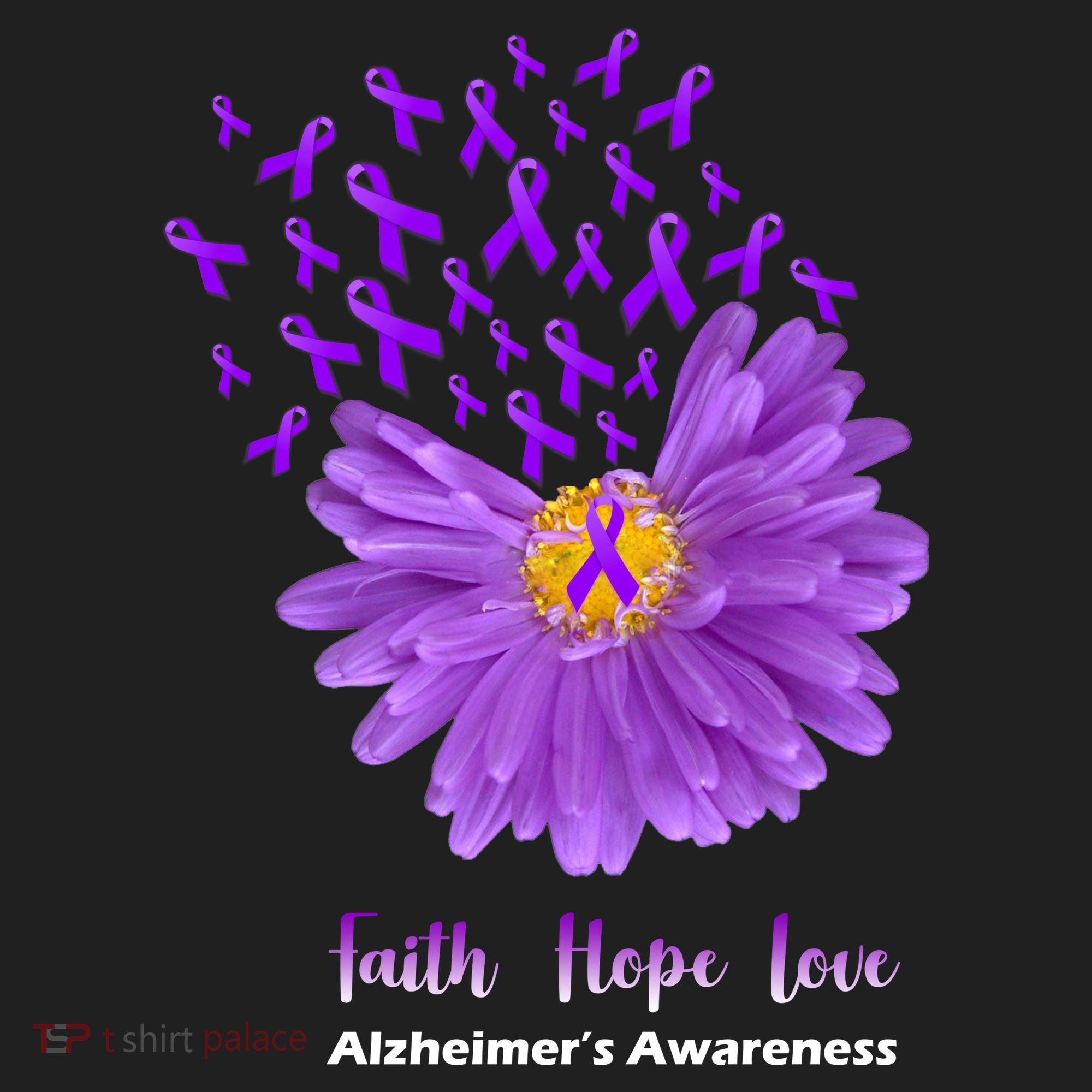 Alzheimer's Awareness Faith Hope Love Beanie