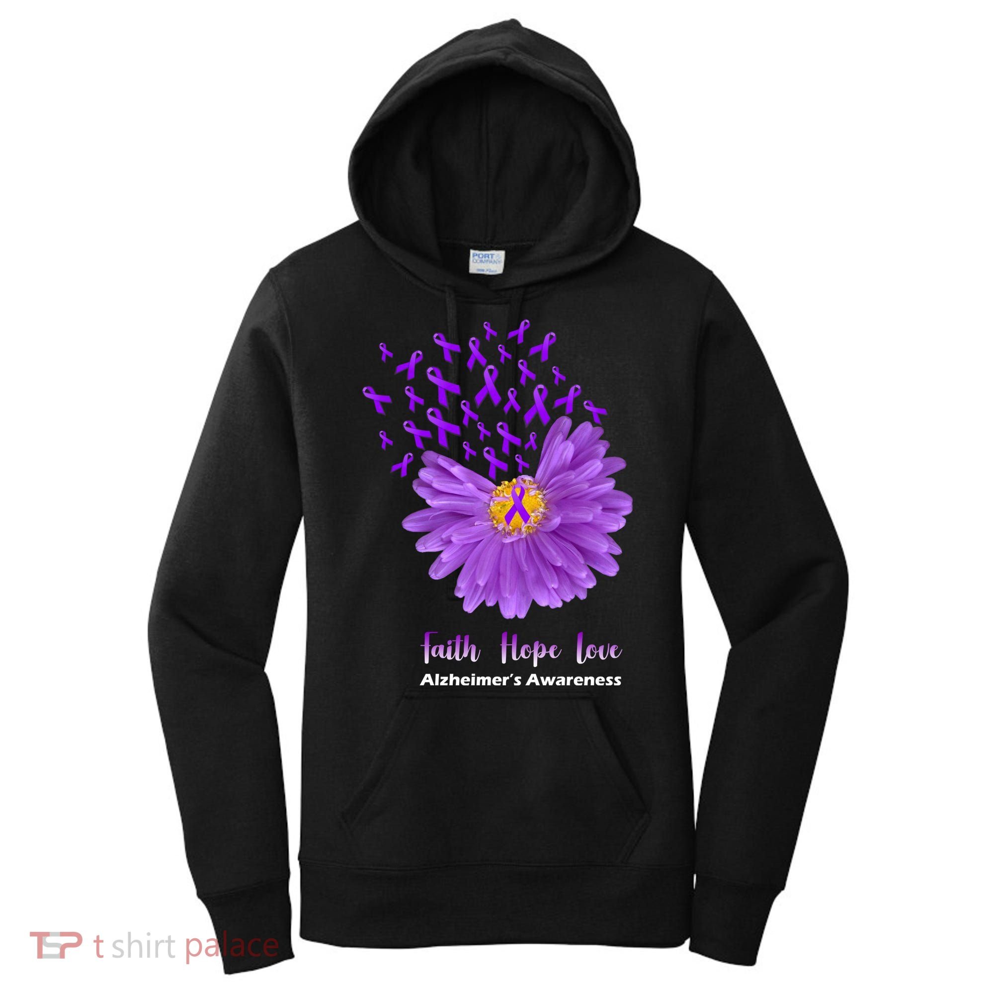Alzheimer's Awareness Faith Hope Love Women's Hoodie