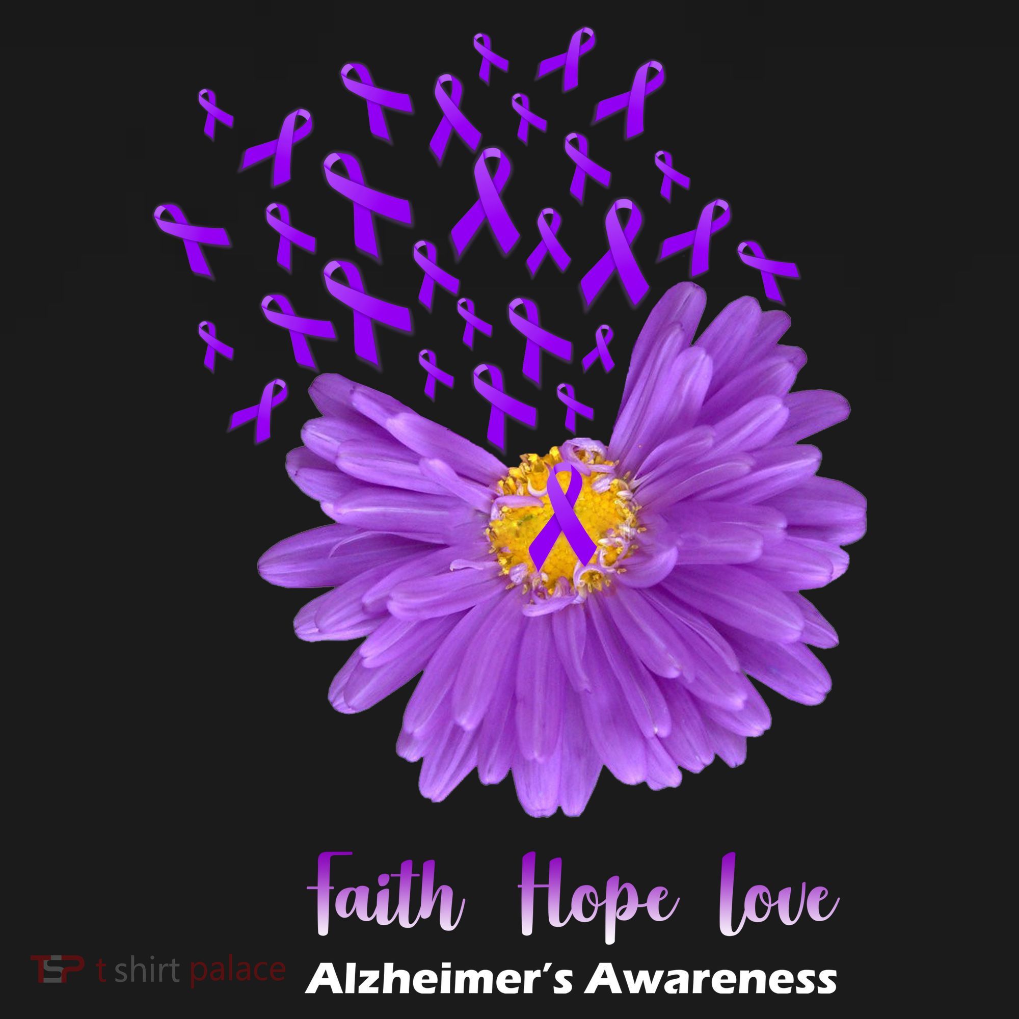 Alzheimer's Awareness Faith Hope Love Women's Hoodie