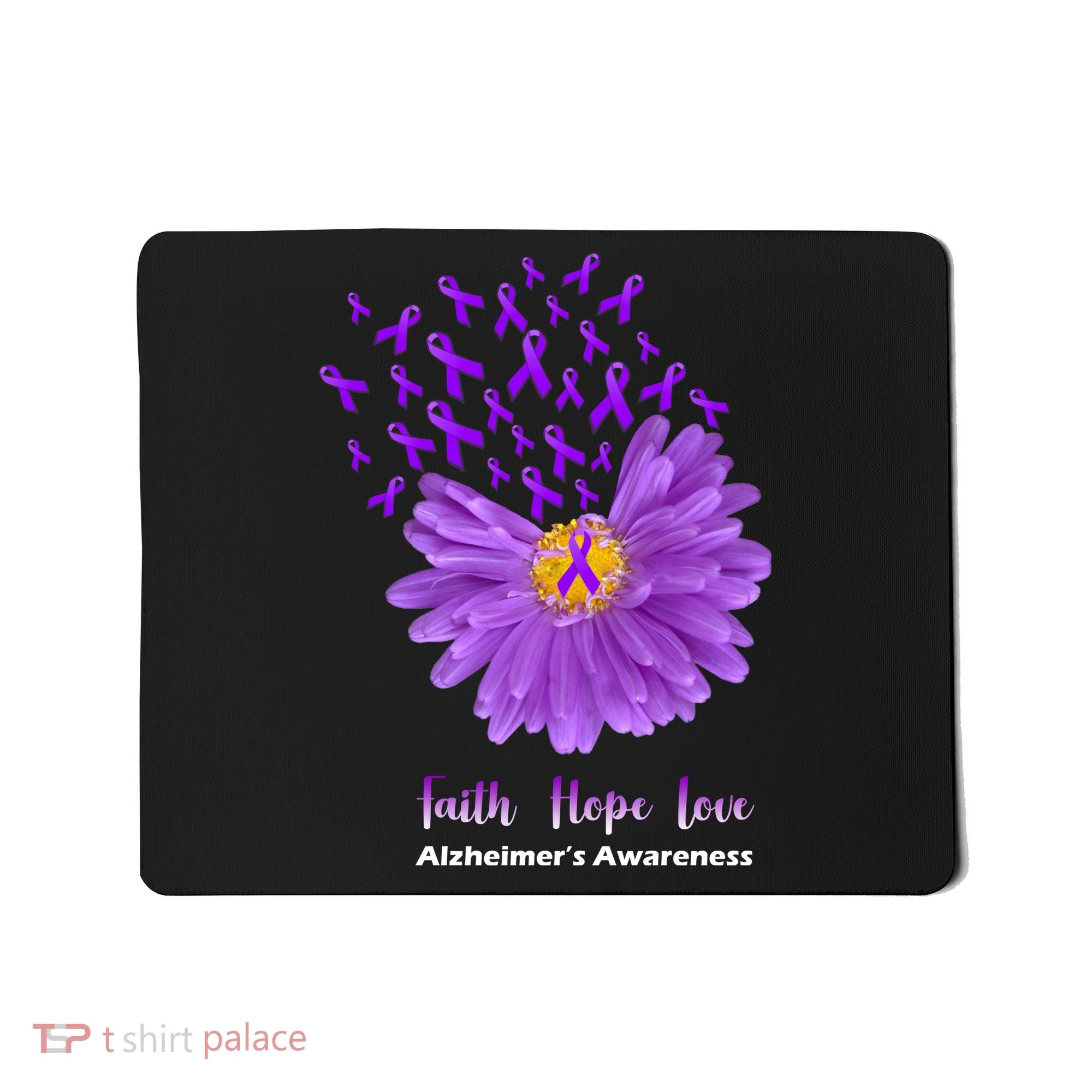 Alzheimer's Awareness Faith Hope Love Mousepad