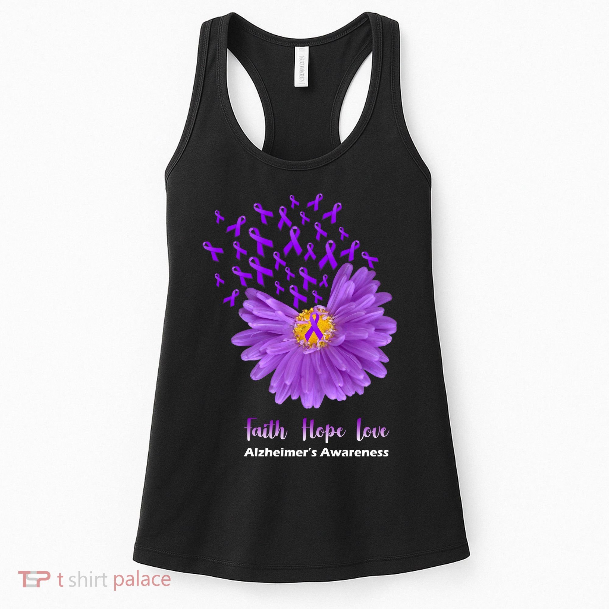 Alzheimer's Awareness Faith Hope Love Women's Tank Top