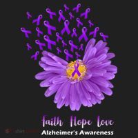 Alzheimer's Awareness Faith Hope Love Hat thumb 2