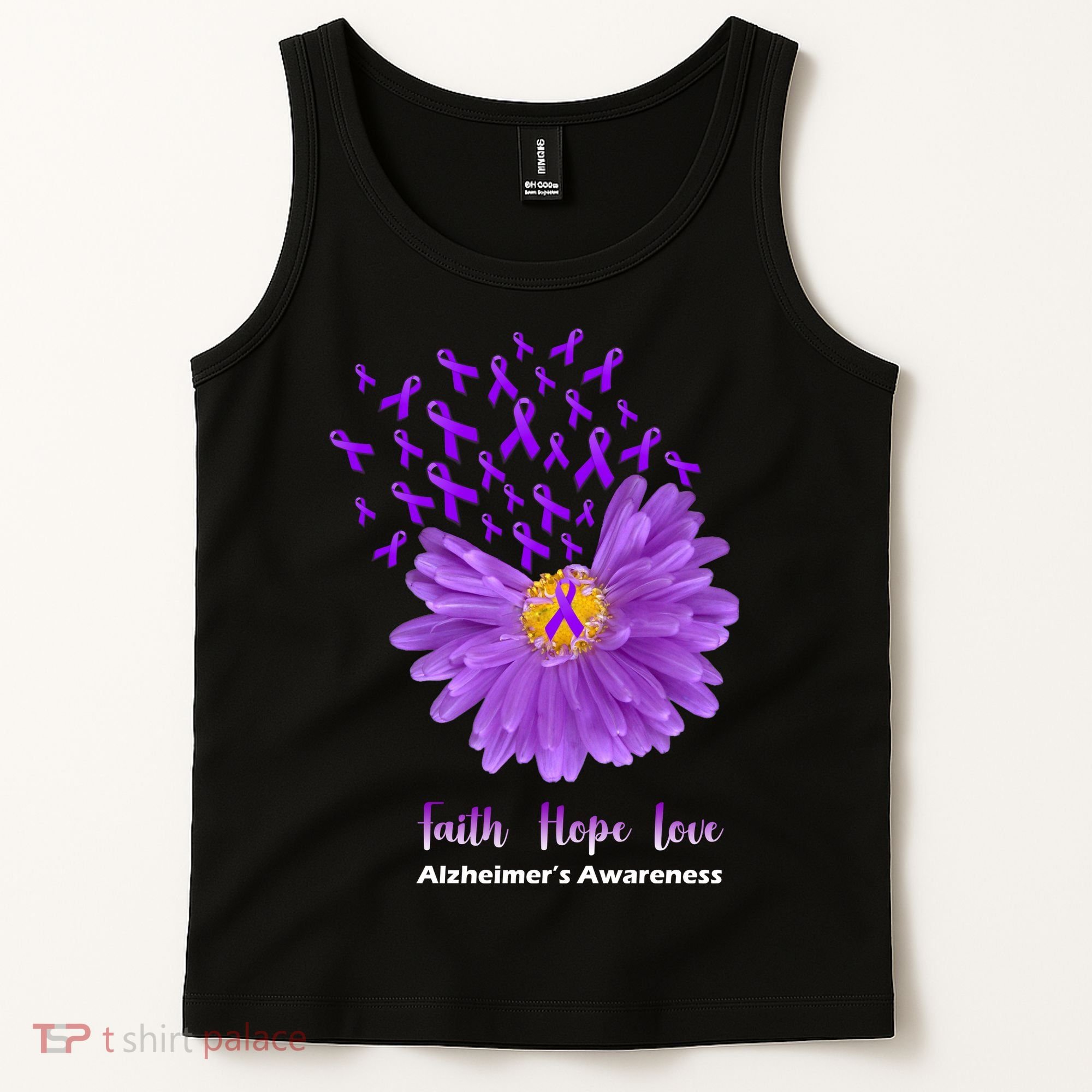Alzheimer's Awareness Faith Hope Love Tank Top