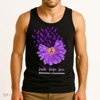 Alzheimer's Awareness Faith Hope Love Tank Top thumb 3