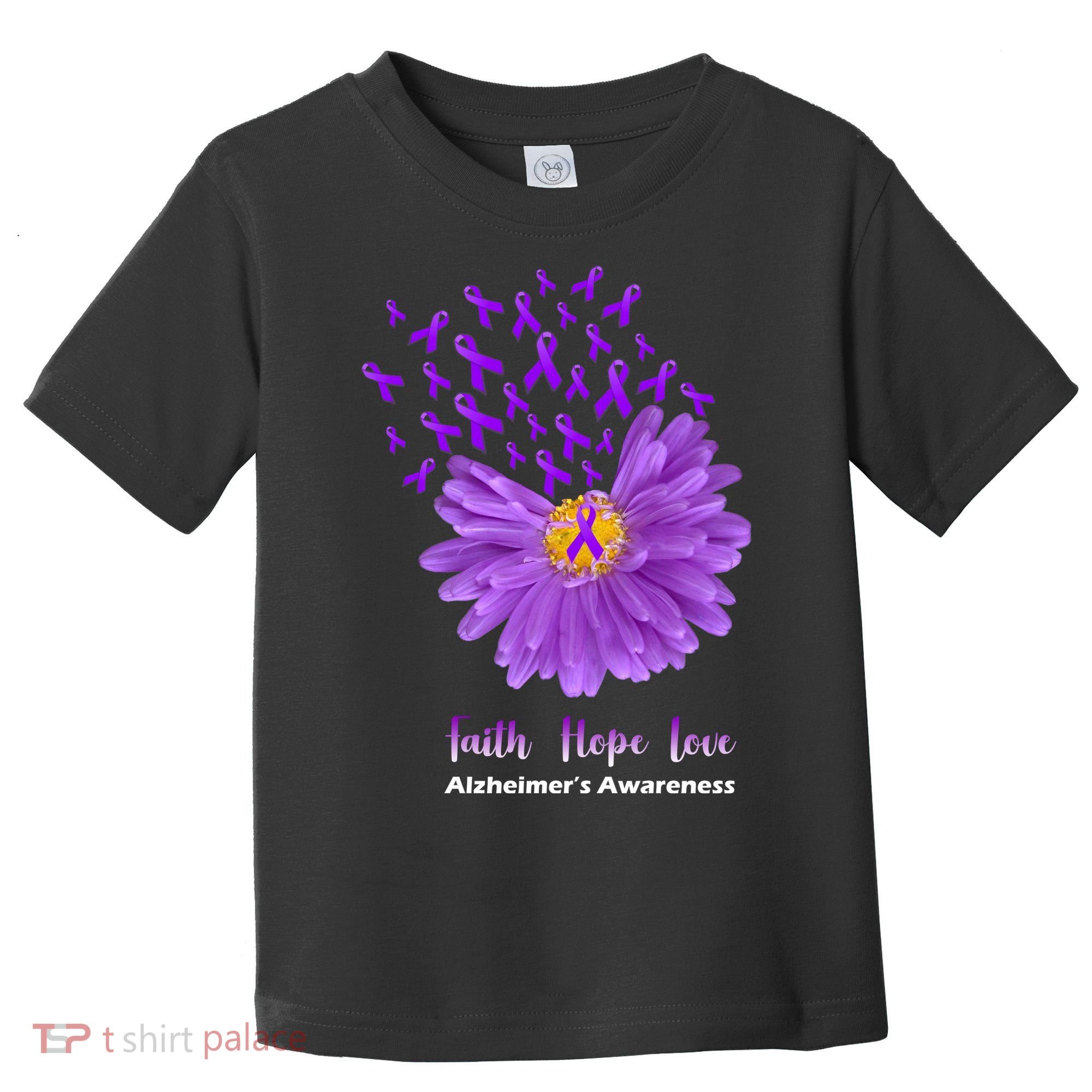 Alzheimer's Awareness Faith Hope Love Toddler T-Shirt