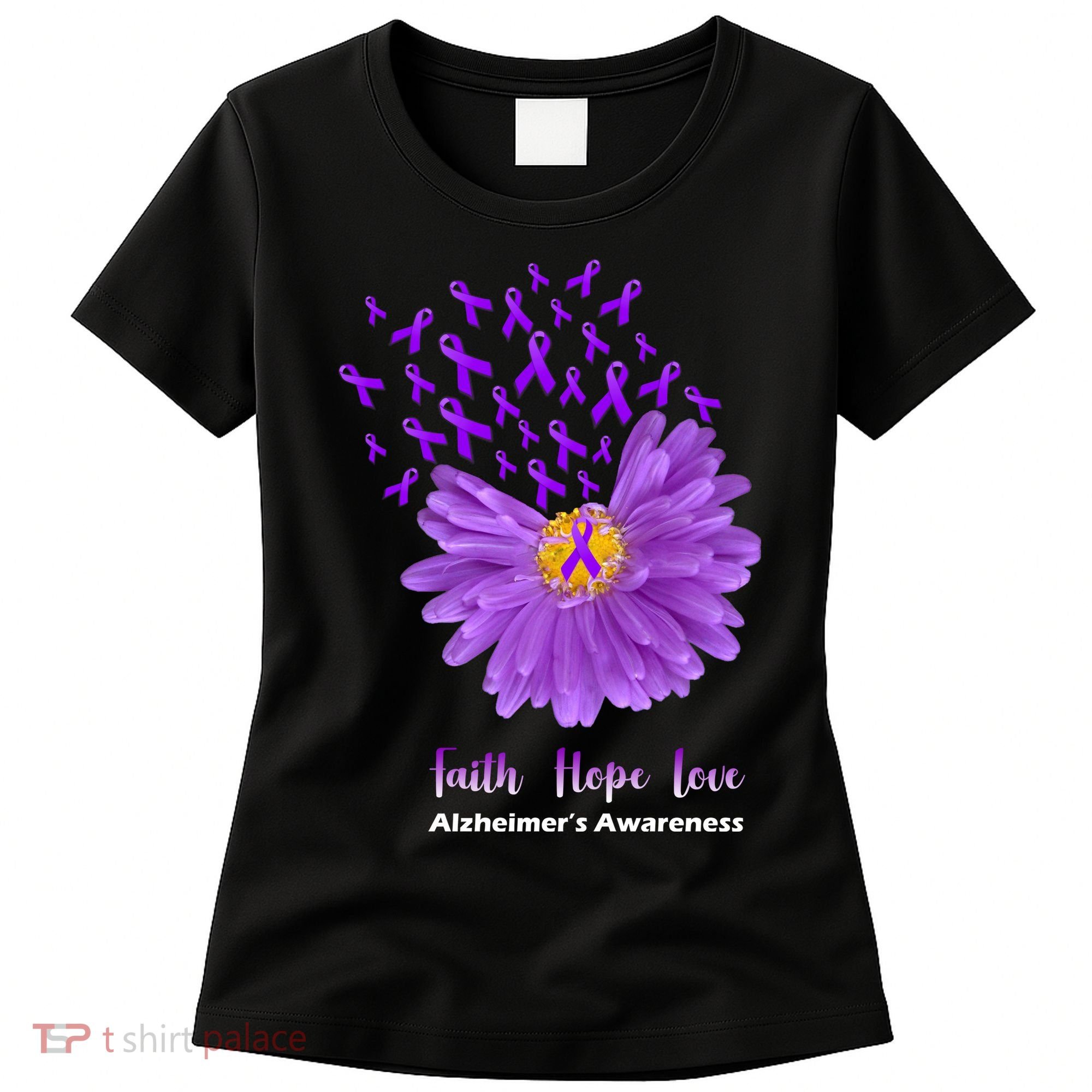 Alzheimer's Awareness Faith Hope Love Women's T-Shirt