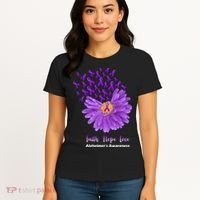Alzheimer's Awareness Faith Hope Love Women's T-Shirt thumb 4