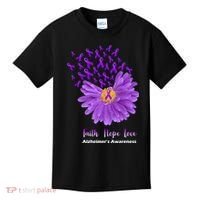 Alzheimer's Awareness Faith Hope Love Kids T-Shirt thumb 0