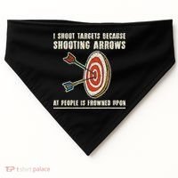 Archery Archer Funny Bowman Bow Archer USA-Made Doggie Bandana thumb 0