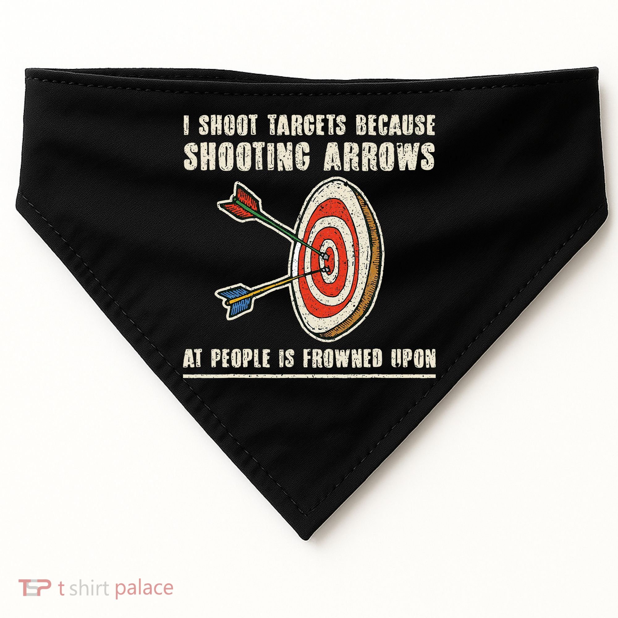 Archery Archer Funny Bowman Bow Archer USA-Made Doggie Bandana
