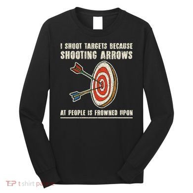 Archery Archer Funny Bowman Bow Archer Long Sleeve Shirt