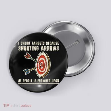 Archery Archer Funny Bowman Bow Archer Button
