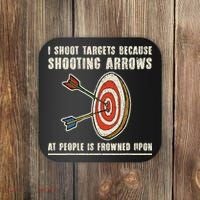 Archery Archer Funny Bowman Bow Archer Coaster thumb 0