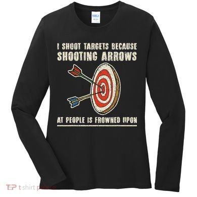 Archery Archer Funny Bowman Bow Archer Women's Long Sleeve Shirt