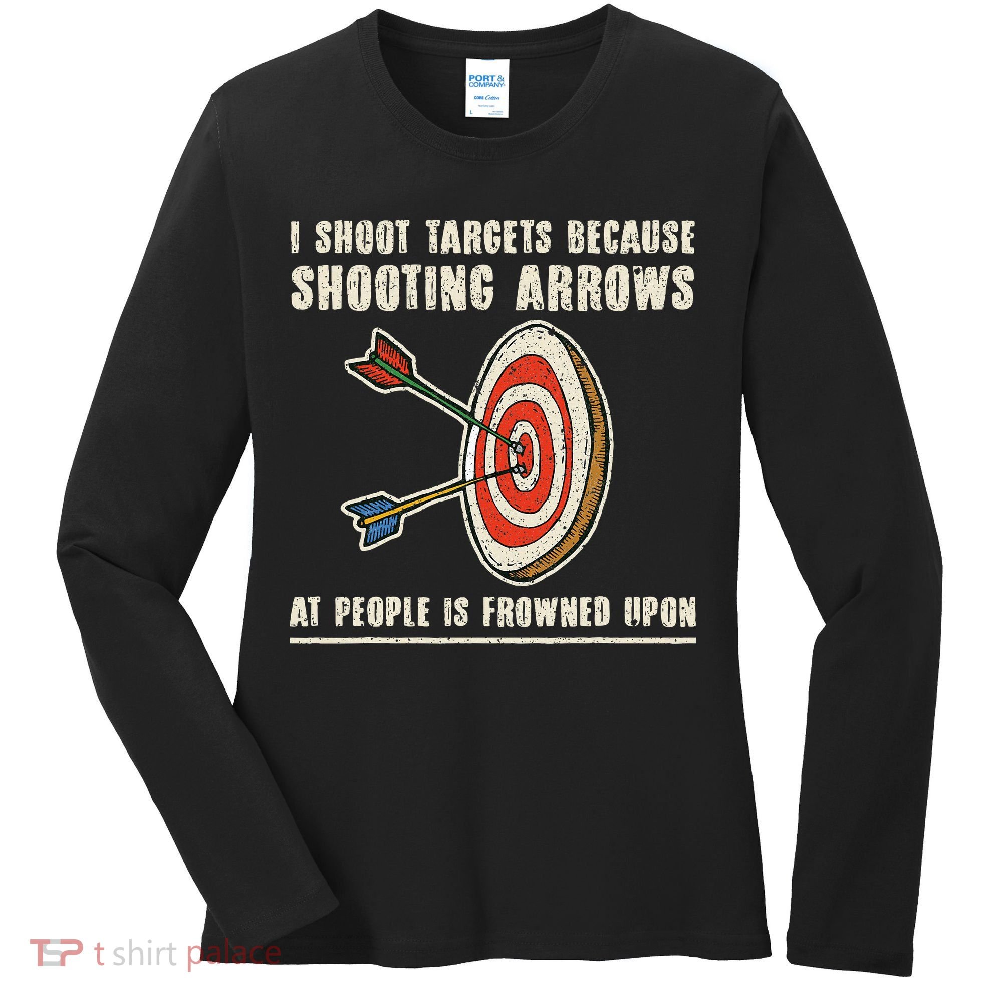 Archery Archer Funny Bowman Bow Archer Women's Long Sleeve Shirt