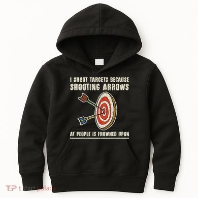 Archery Archer Funny Bowman Bow Archer Kids Hoodie