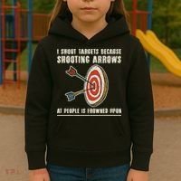 Archery Archer Funny Bowman Bow Archer Kids Hoodie thumb 3