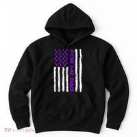 Alzheimer's Awareness For My Dad Support Flag Hoodie thumb 0