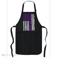 Alzheimer's Awareness For My Dad Support Flag Apron thumb 0