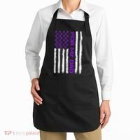 Alzheimer's Awareness For My Dad Support Flag Apron thumb 2