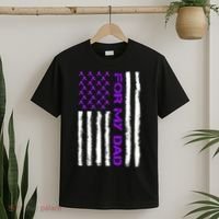 Alzheimer's Awareness For My Dad Support Flag T-Shirt thumb 2