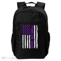 Alzheimer's Awareness For My Dad Support Flag Backpack thumb 0