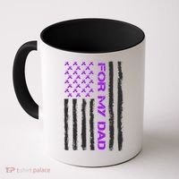 Alzheimer's Awareness For My Dad Support Flag Coffee Mug thumb 0