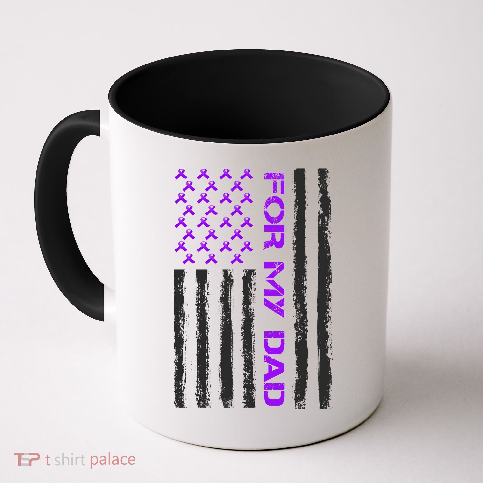 Alzheimer's Awareness For My Dad Support Flag Coffee Mug