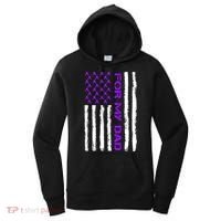 Alzheimer's Awareness For My Dad Support Flag Women's Hoodie thumb 0